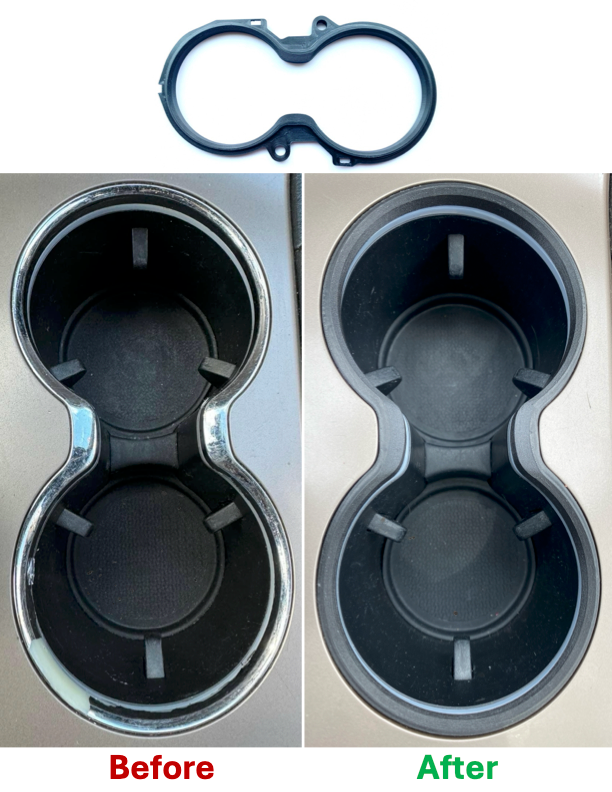 Cup Holder Trim Replacement for 2011-2021 Jeep Grand Cherokee WK2 - Black